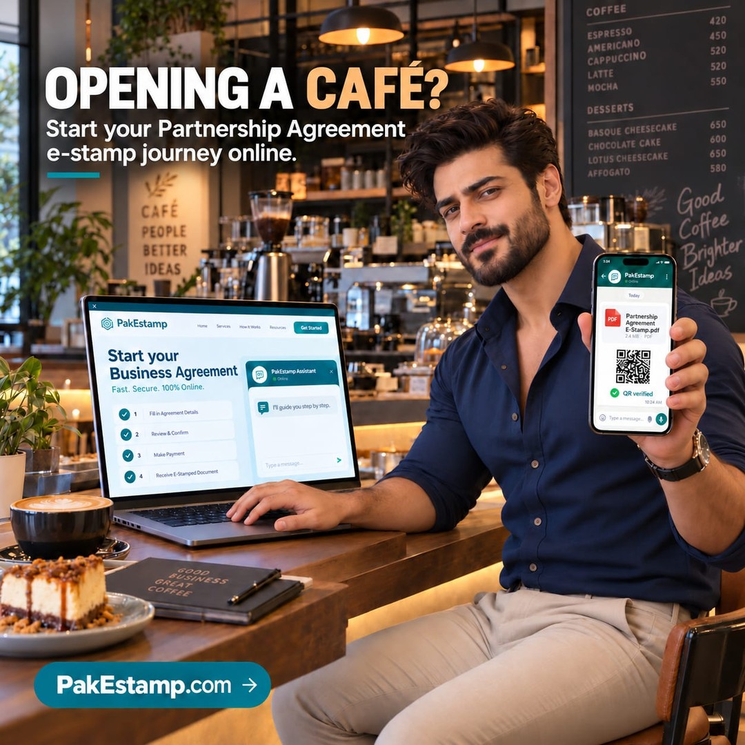 Opening a café or launching a food brand? Get the partnership paperwork journey started before opening day. ☕🤝
PakEstam
